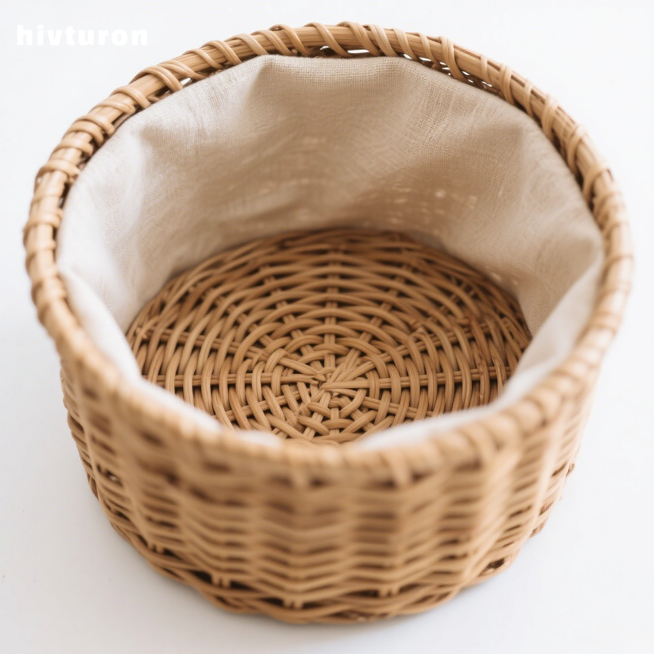 Woven storage basket