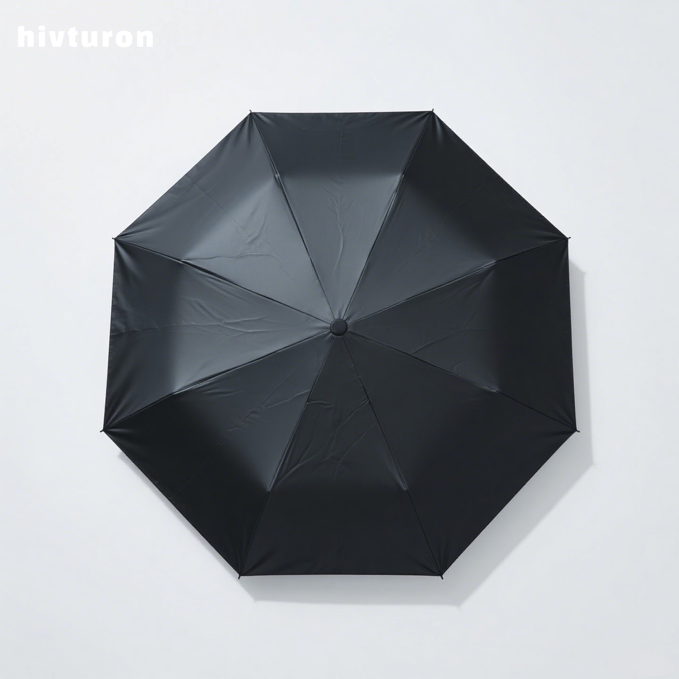 Ultra-light black plastic sunscreen folding umbrella