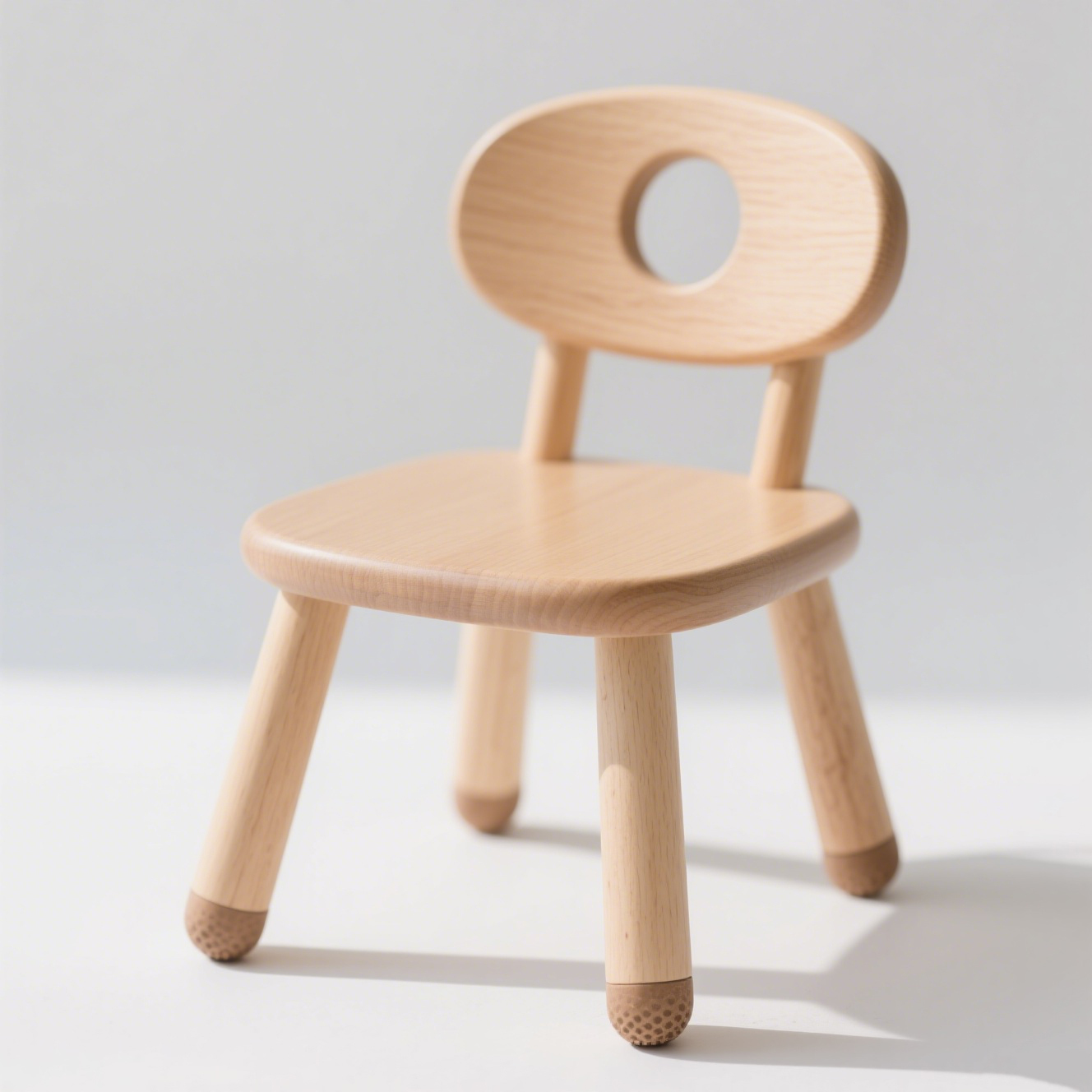 Wygodne krzesło dziecięce z litego drewna