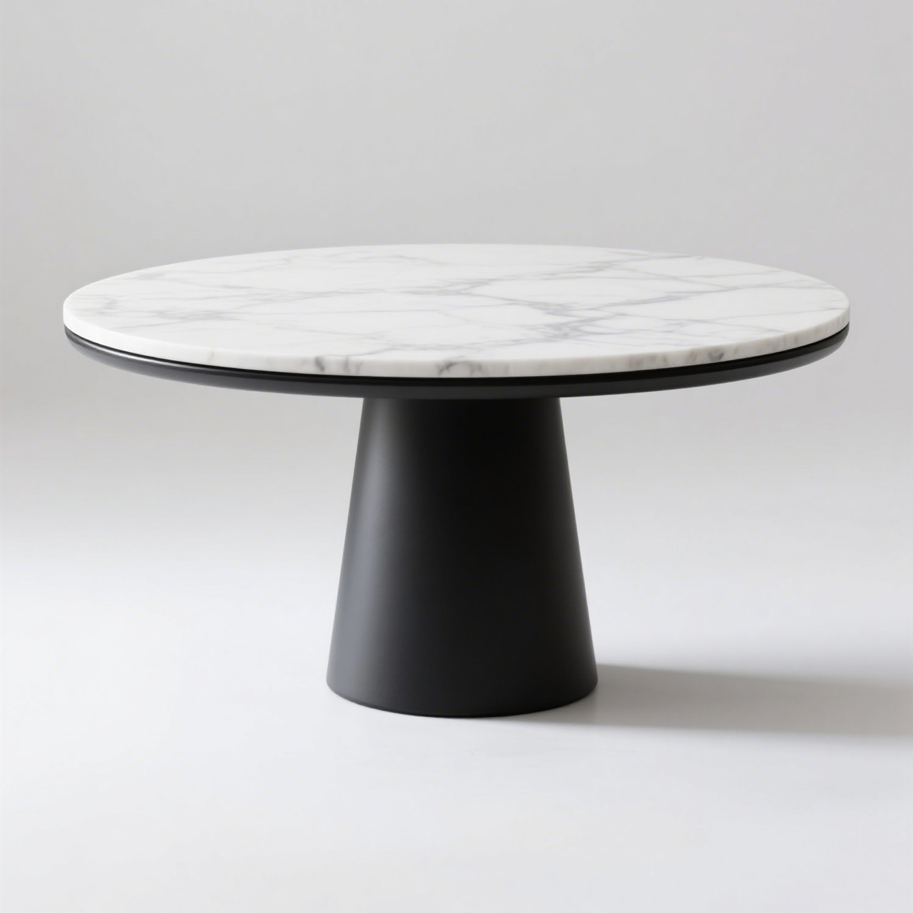 Marmurowy stolik kawowy z litego drewna