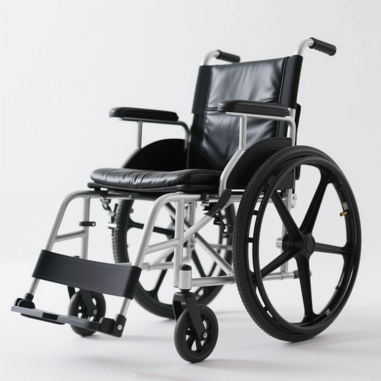 Lekki wózek inwalidzki ze stopu aluminium