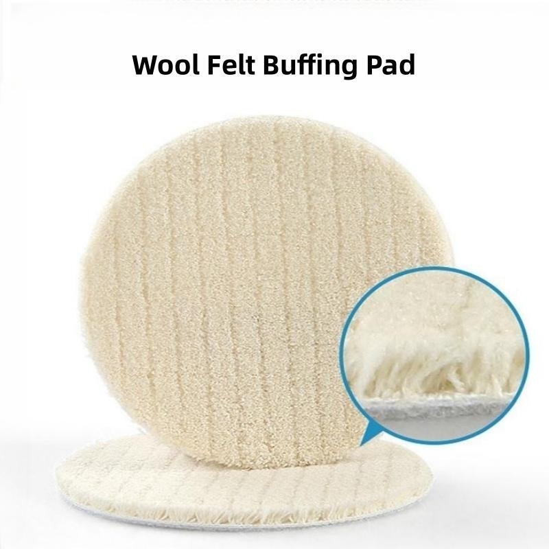 CutVibePro | 5PCS Nano Coating Wool Polishing Pad – 3" 4" 5" 6" 7" Buffing Discs for Stone, Marble & Floor Care