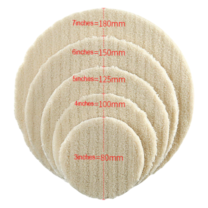 CutVibePro | 5PCS Nano Coating Wool Polishing Pad – 3" 4" 5" 6" 7" Buffing Discs for Stone, Marble & Floor Care