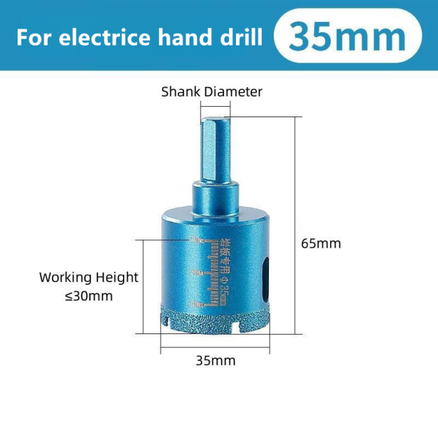 CutVibePro Diamond Hole Saw Drill Bit for Tile, Stone, Countertop