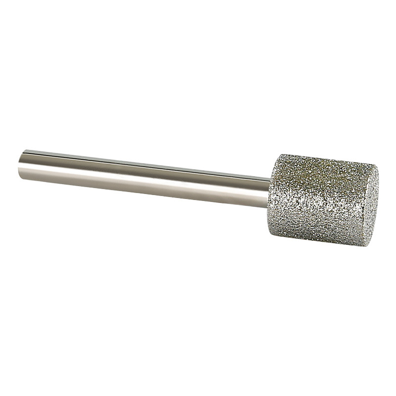 CutVibePro | 10PCS Diamond Grinding Burr Set – 1/4" Shank Cylindrical Rotary Bits (6–20mm Heads) for Stone, Jade, Glass & Engraving