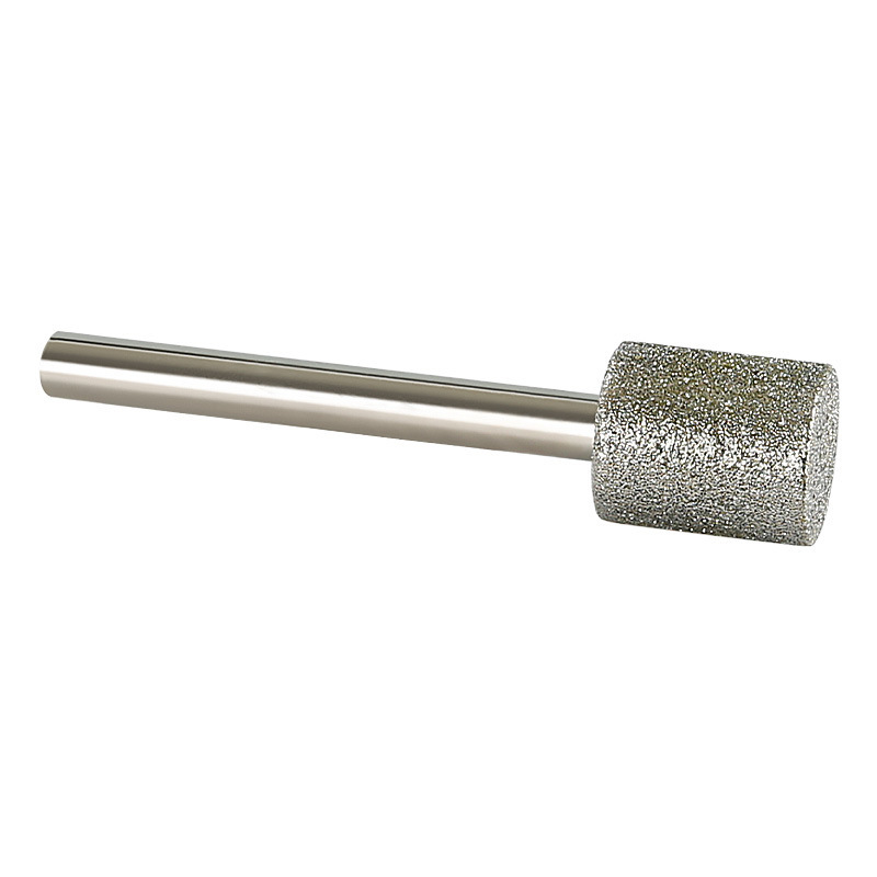 CutVibePro | 10PCS Diamond Grinding Burr Set – 1/4" Shank Cylindrical Rotary Bits (6–20mm Heads) for Stone, Jade, Glass & Engraving