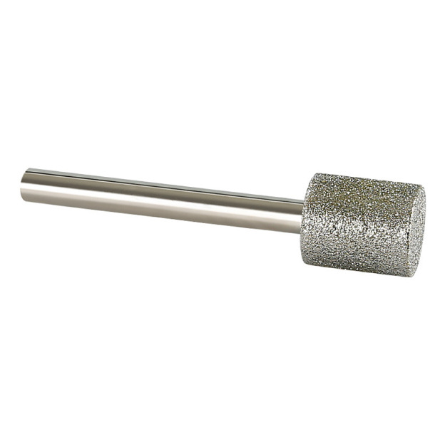 CutVibePro | 10PCS Diamond Grinding Burr Set – 1/4" Shank Cylindrical Rotary Bits (6–20mm Heads) for Stone, Jade, Glass & Engraving