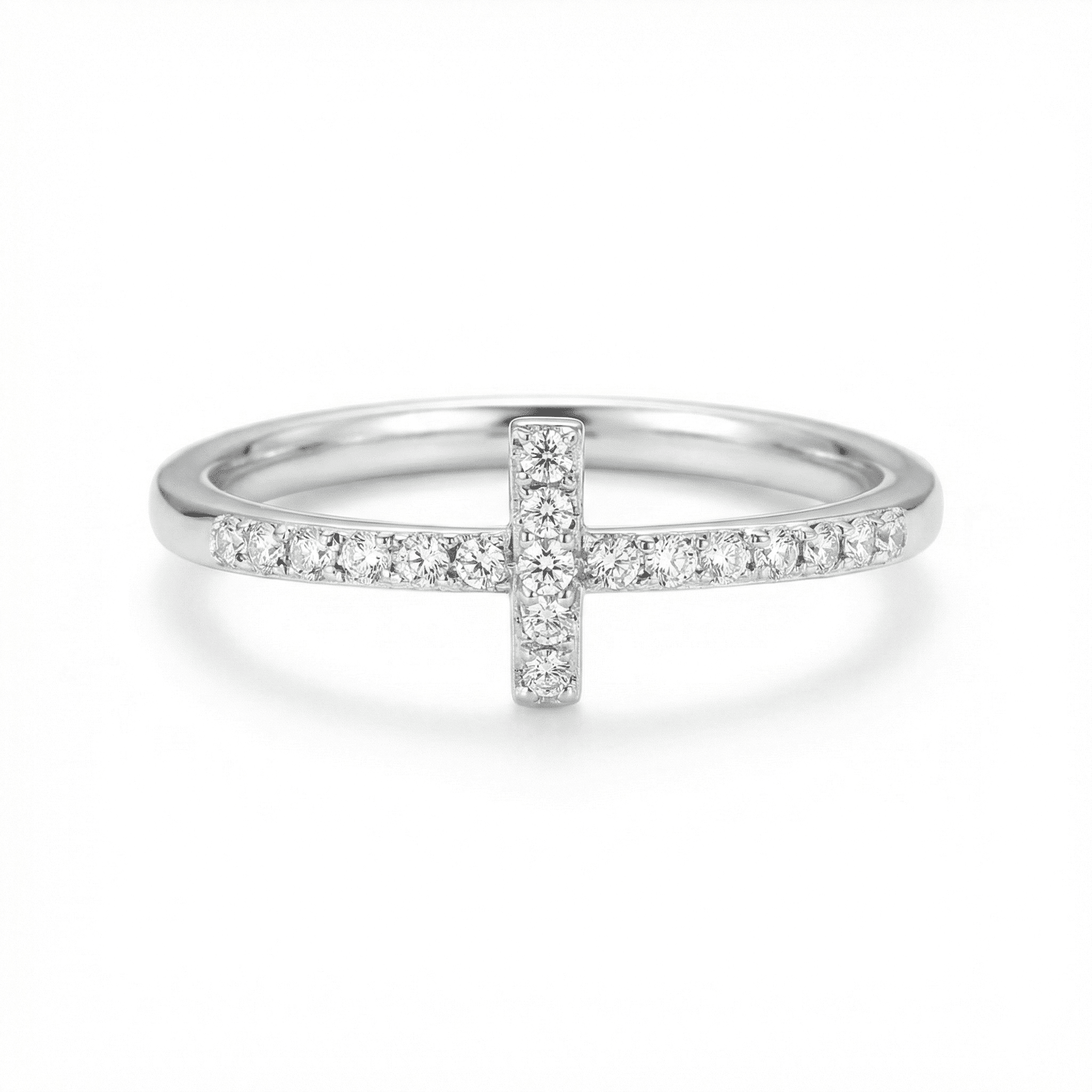 Pray Through It Christianity Cross Ring