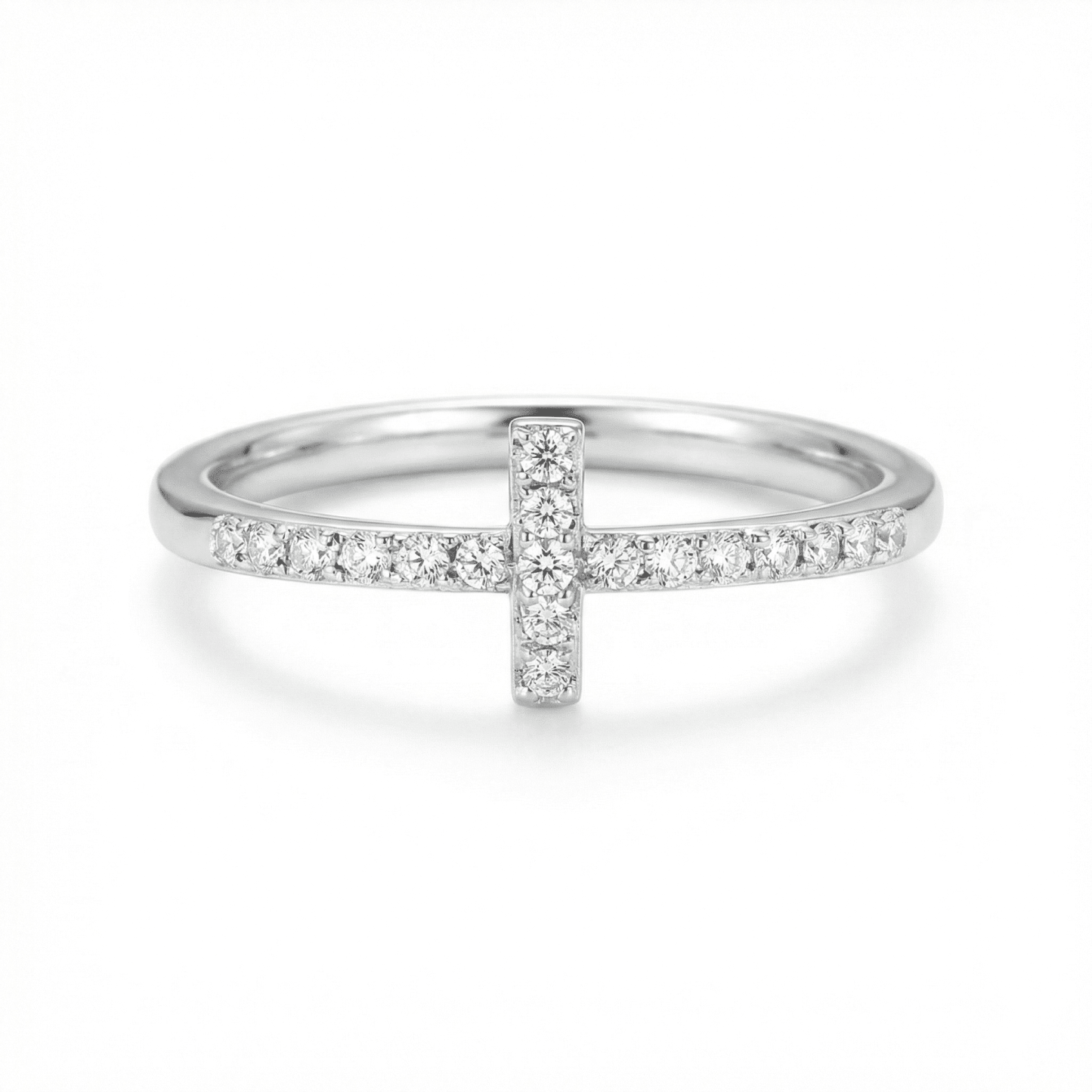 Pray Through It Christianity Cross Ring