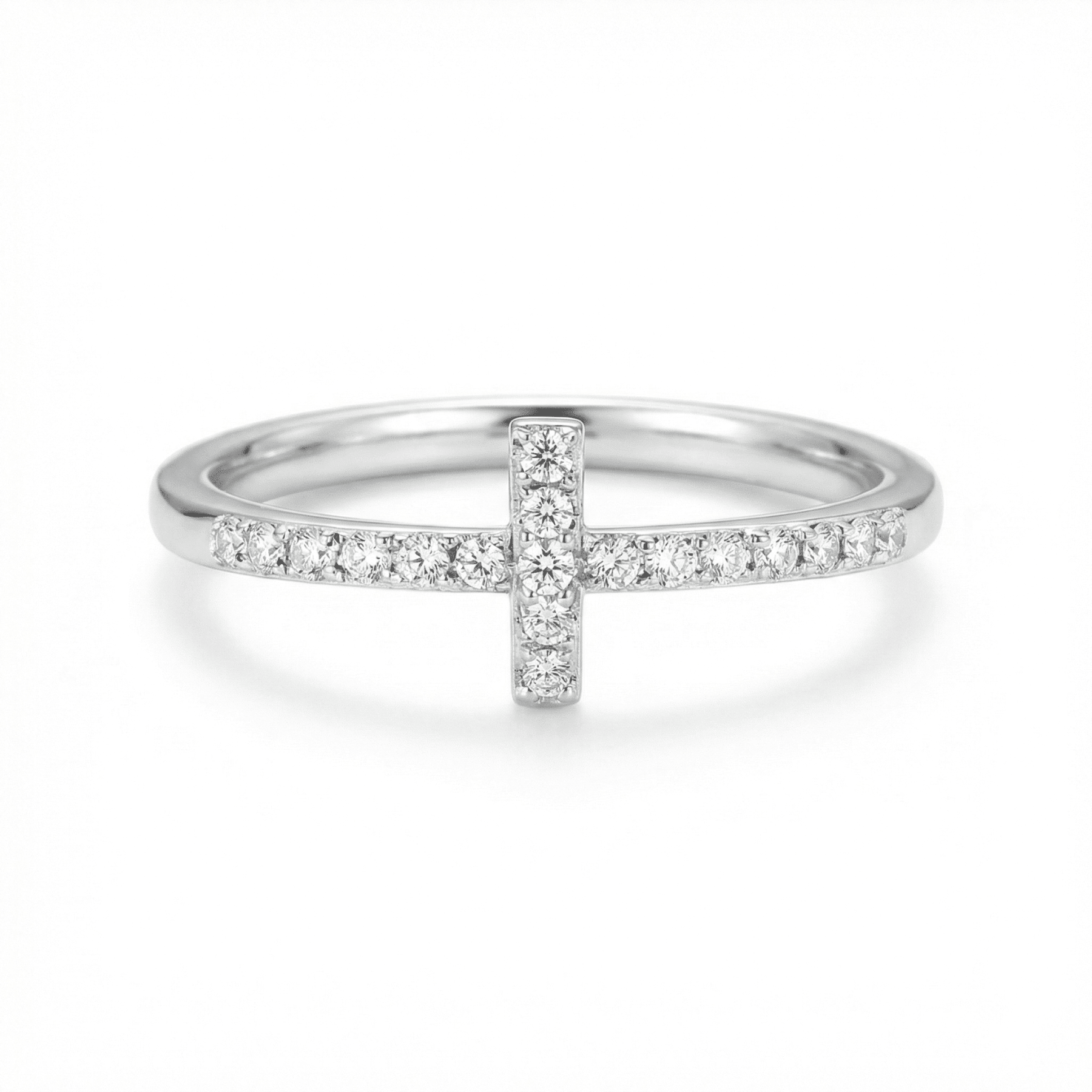 Pray Through It Christianity Cross Ring