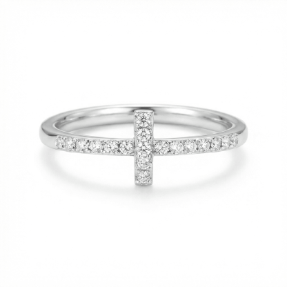 Pray Through It Christianity Cross Ring