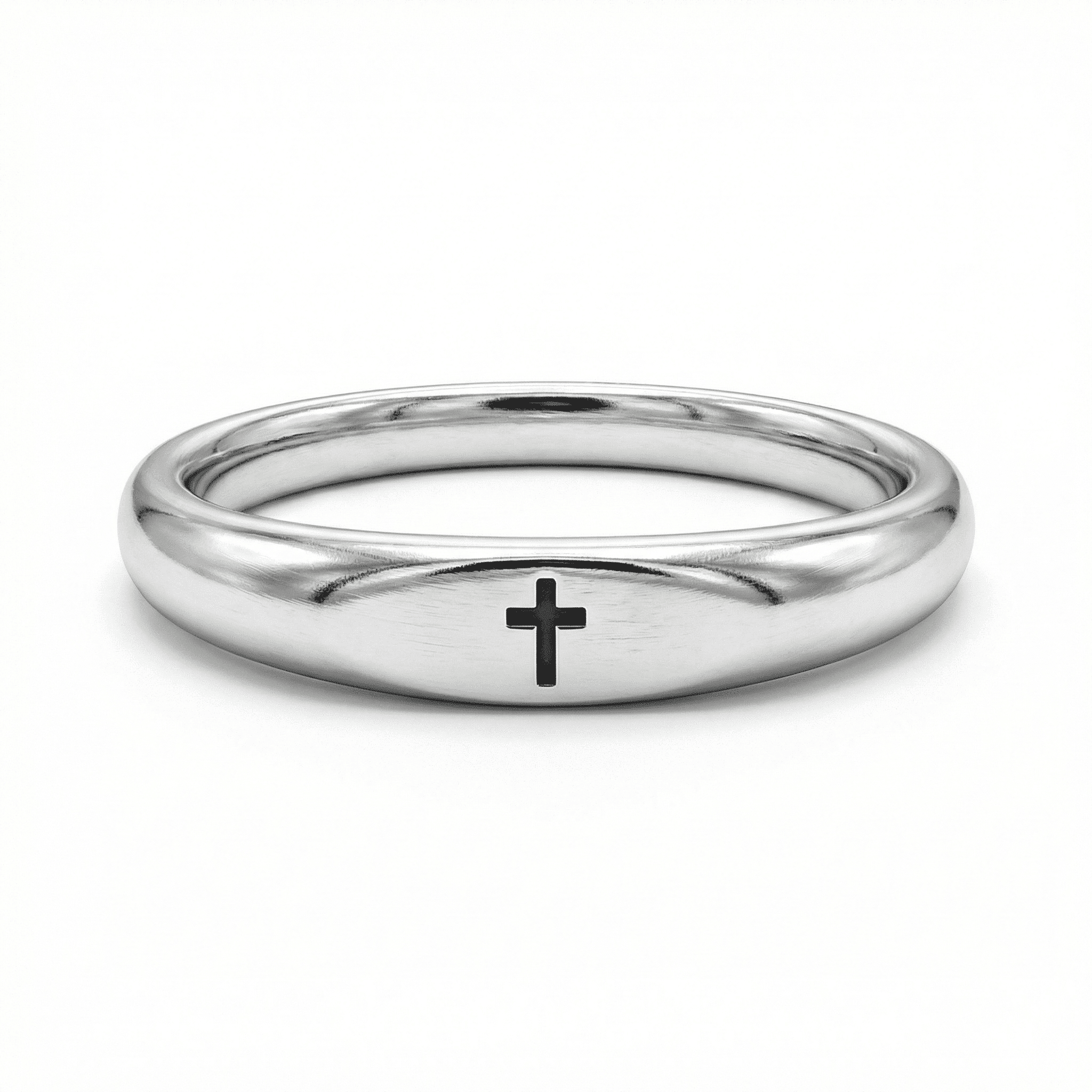 Faith 925 Sterling Silver Christian Cross Ring