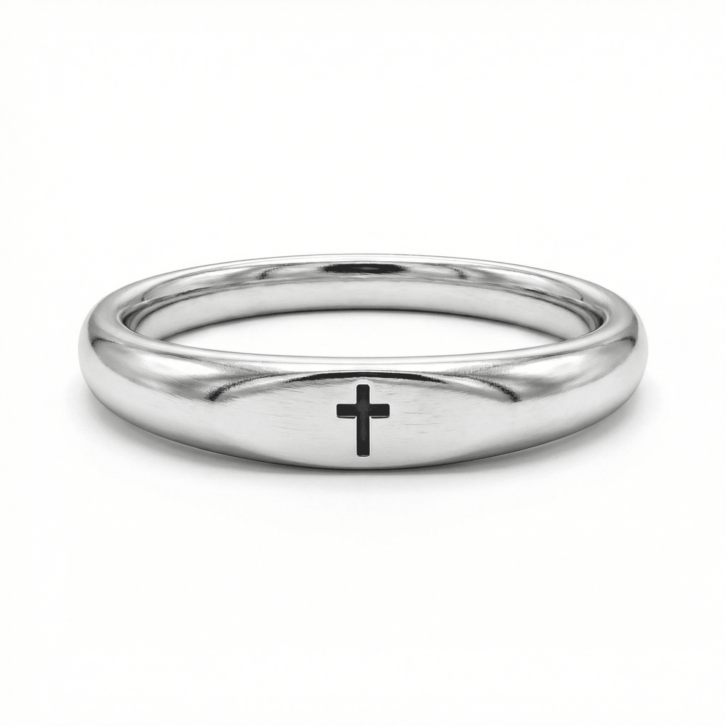 Faith 925 Sterling Silver Christian Cross Ring