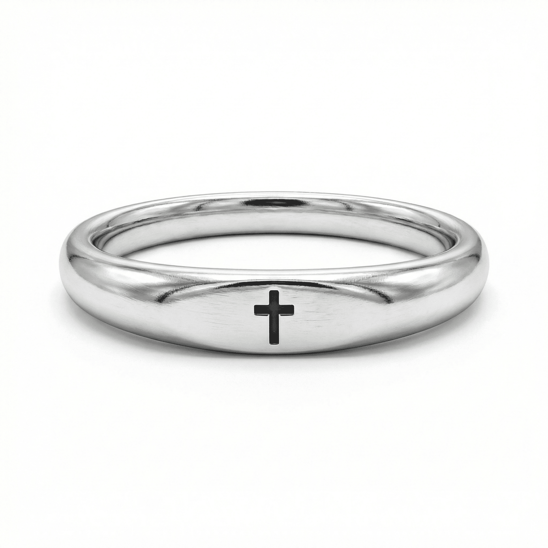 Faith 925 Sterling Silver Christian Cross Ring