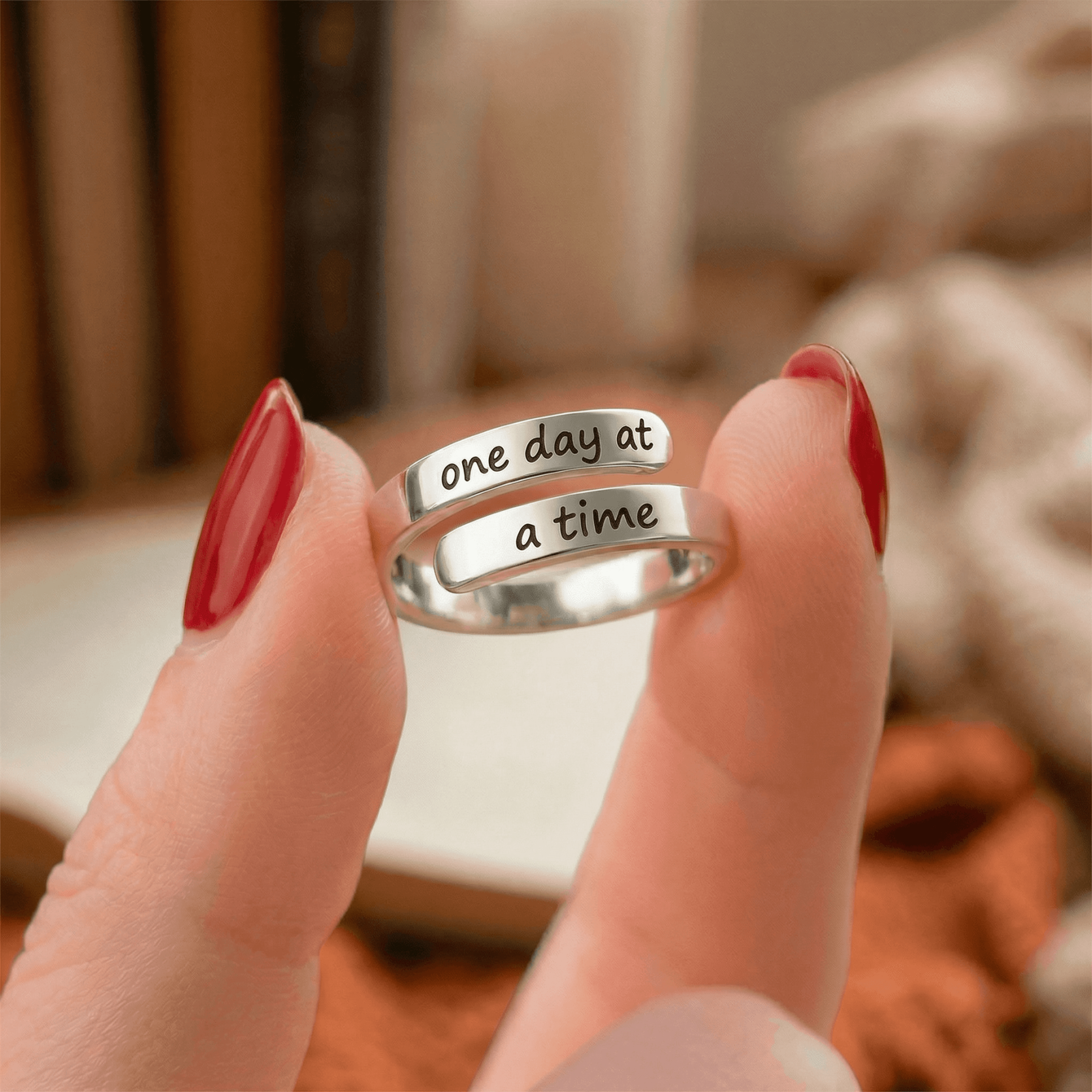 One Day at A Time - Minimalist Ring