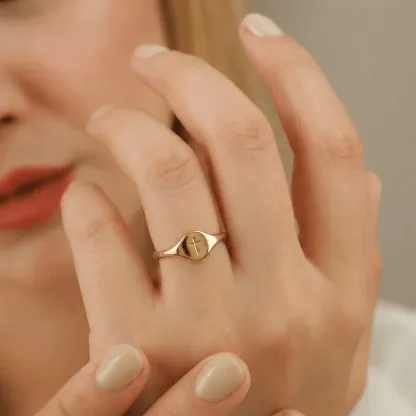 Small Cross faith Ring