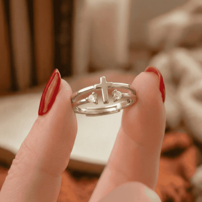 Cross Ring with Shine