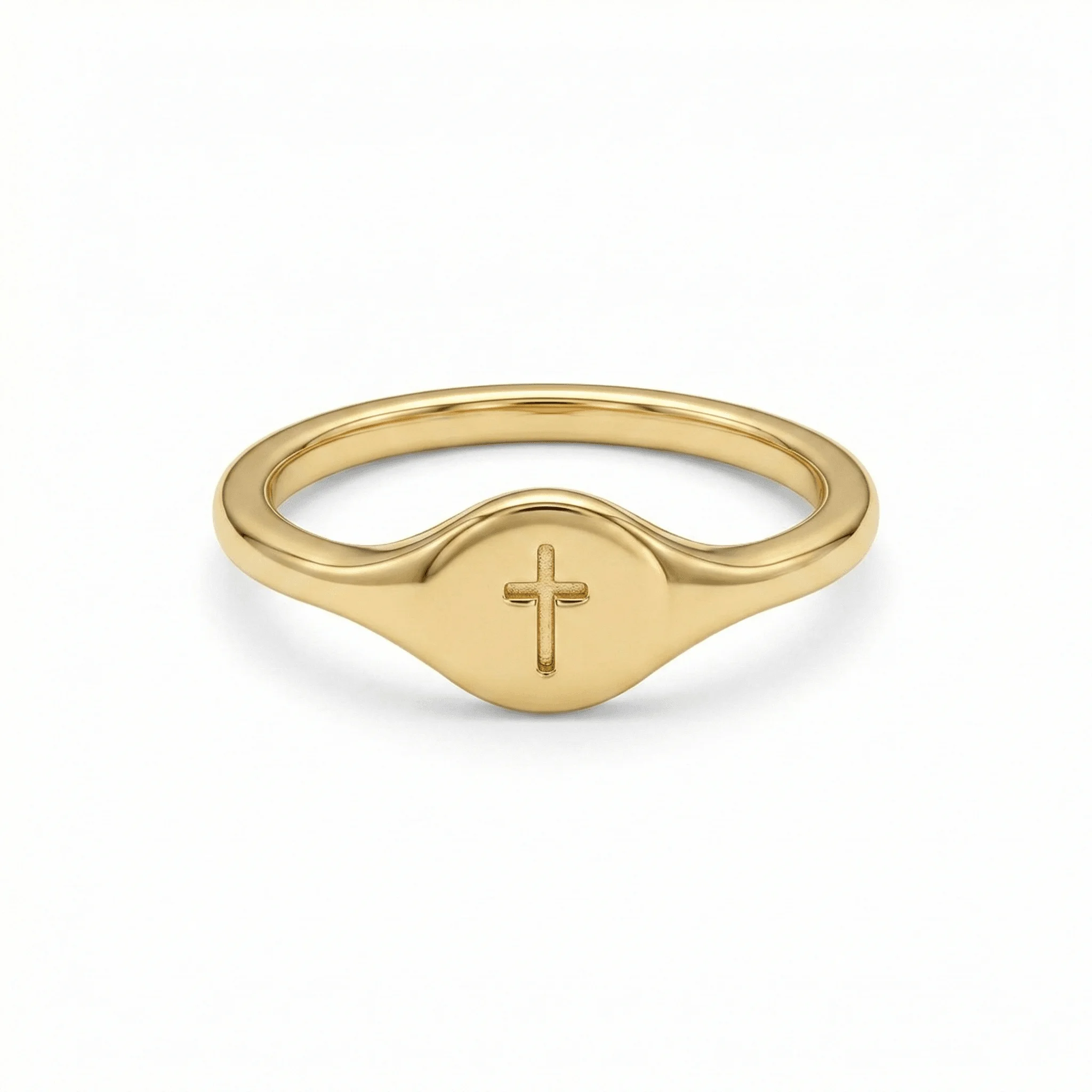 Small Cross faith Ring