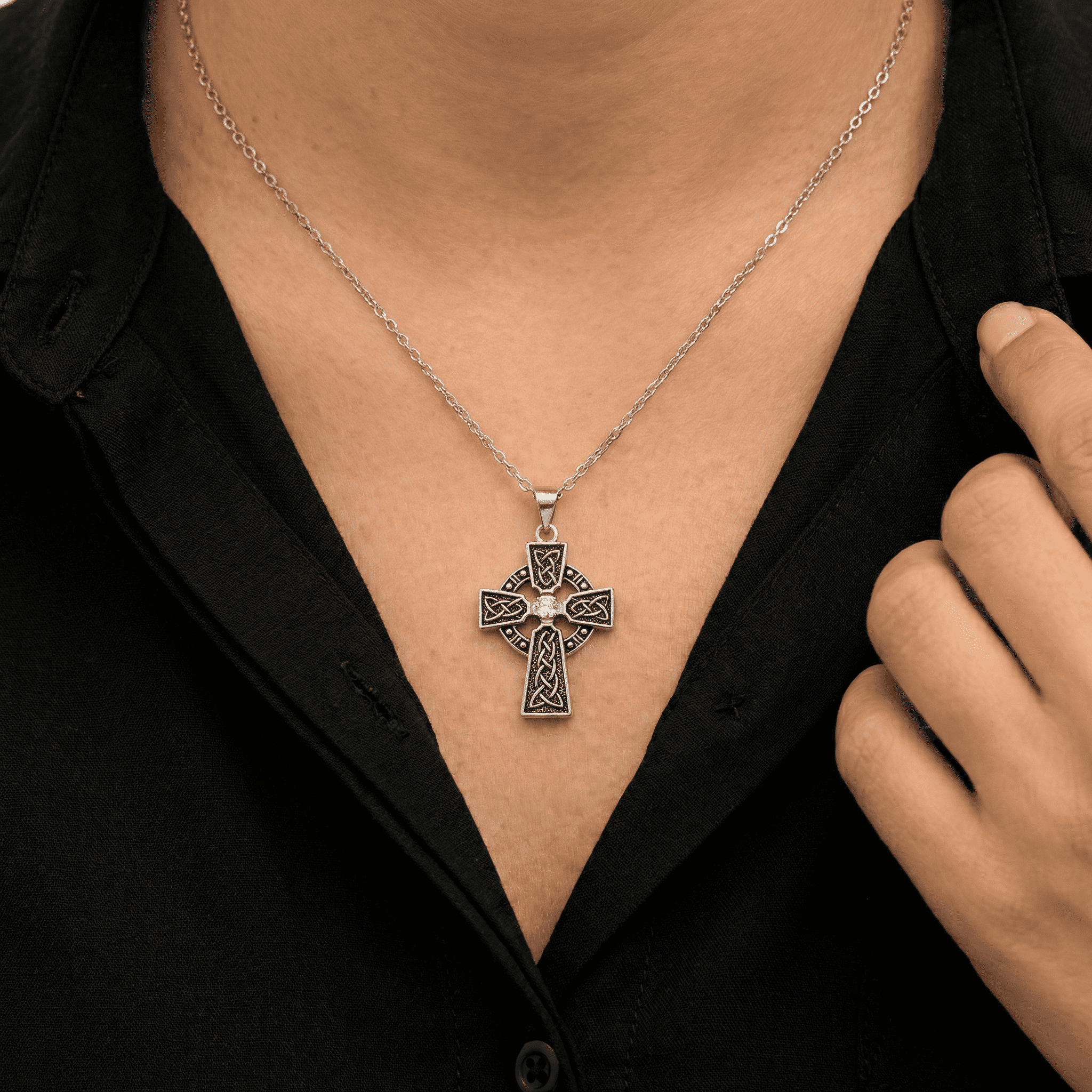 Eternal Knot Cross Necklace