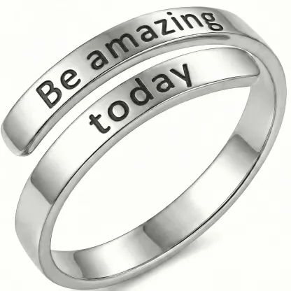 Be amazing today - Minimalist Ring