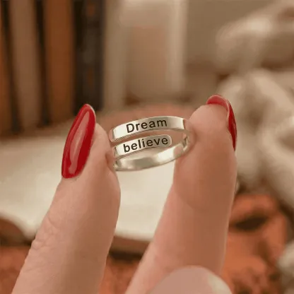 Dream believe - Minimalist Ring