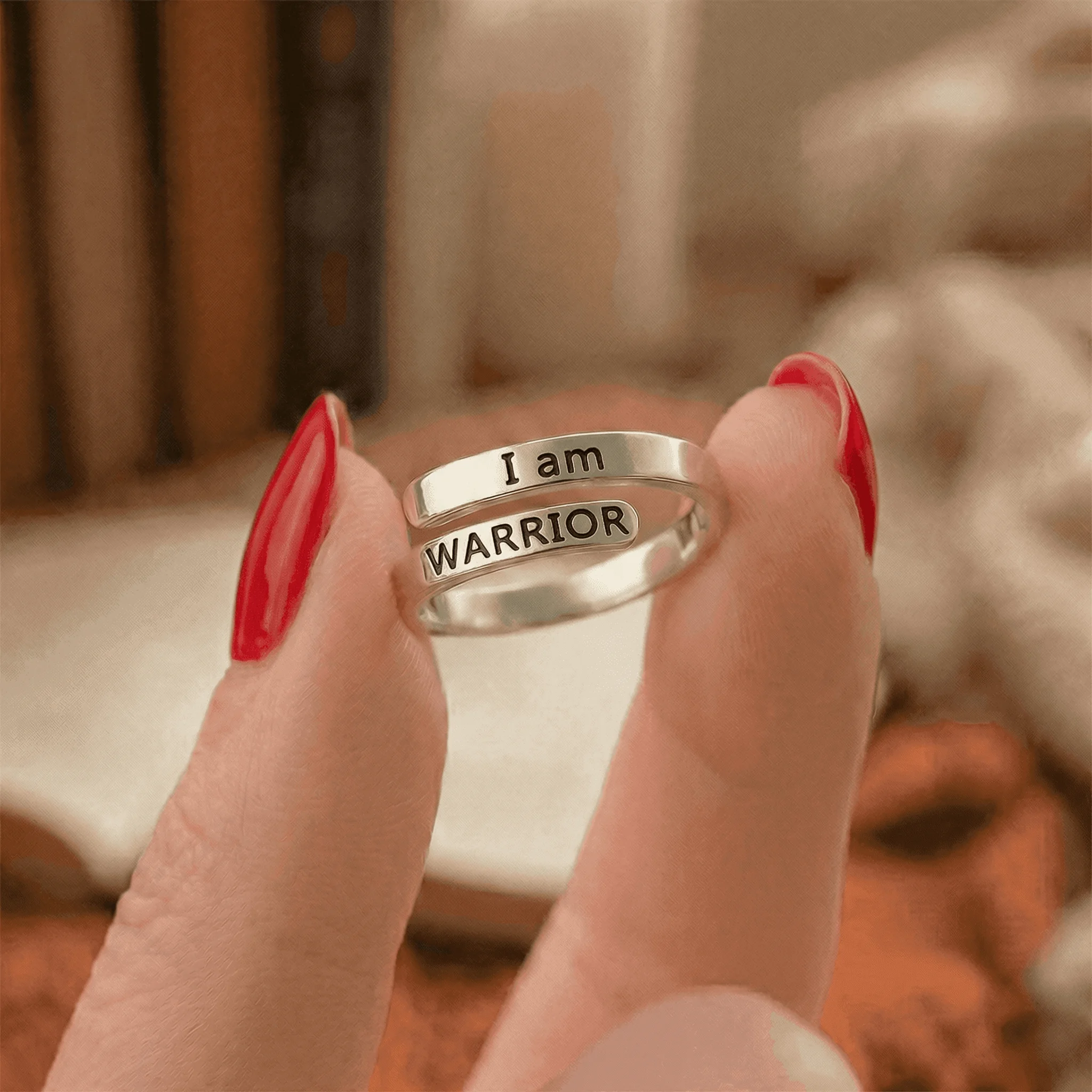 I am WARRIOR - Minimalist Ring