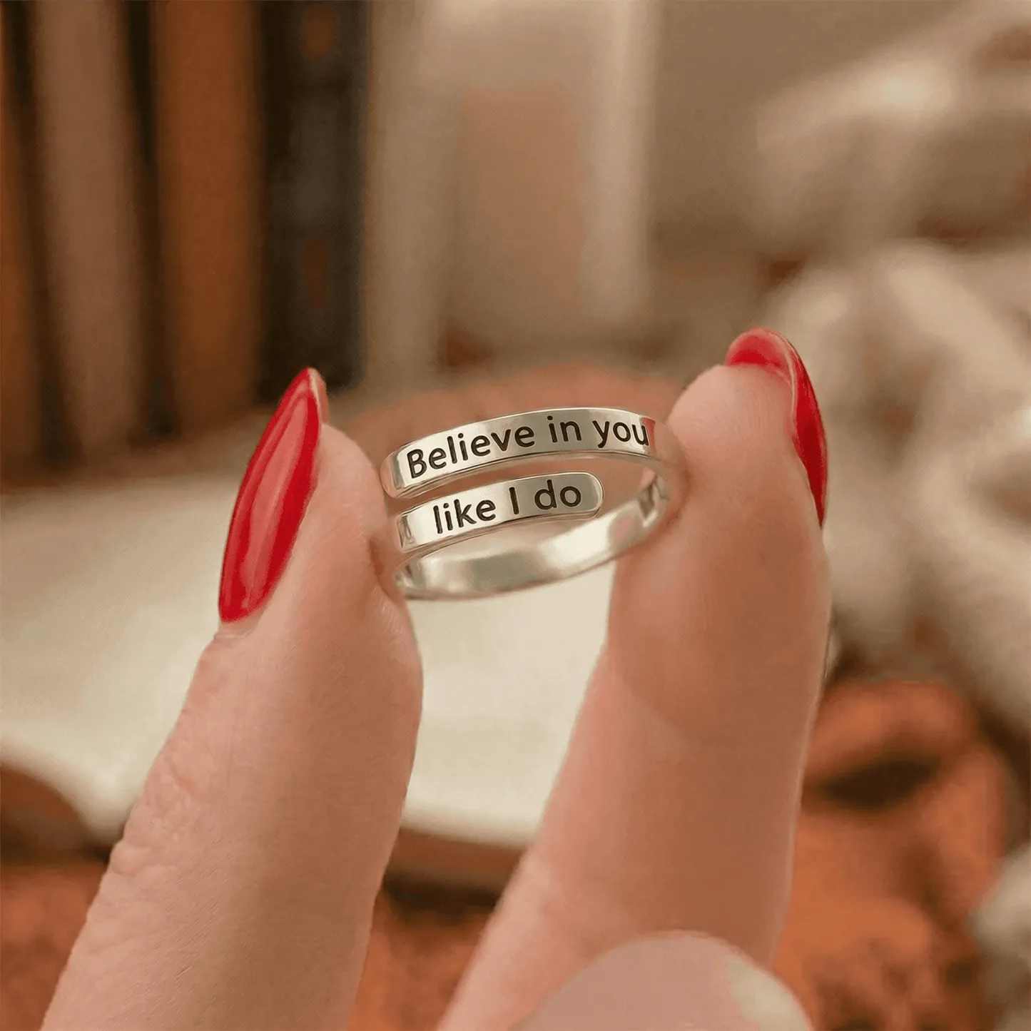 Believe in you like I do - Minimalist Ring