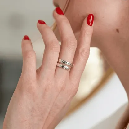Dream believe - Minimalist Ring