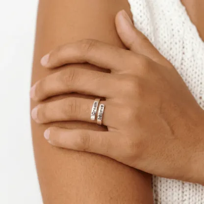 Dream believe - Minimalist Ring