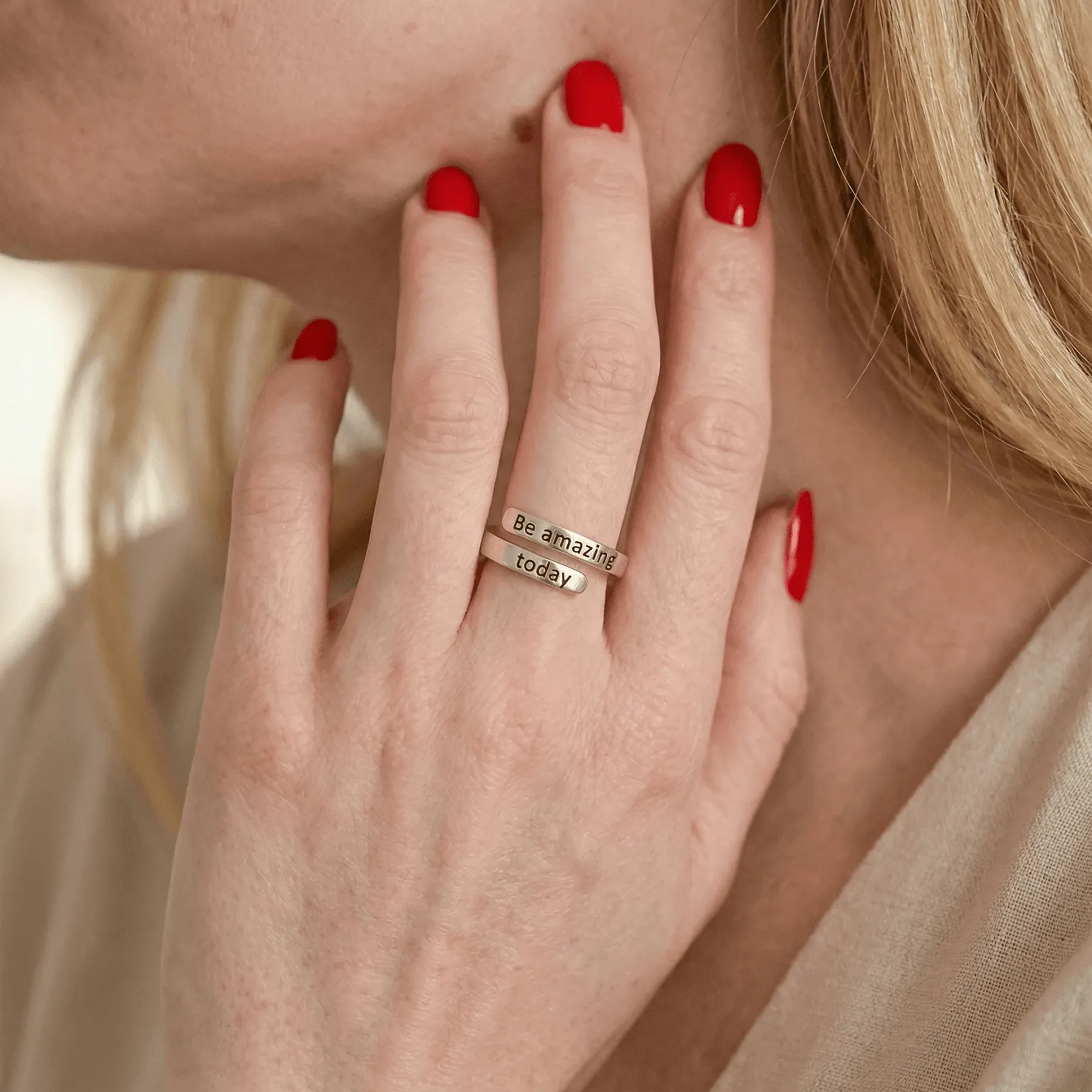 Be amazing today - Minimalist Ring