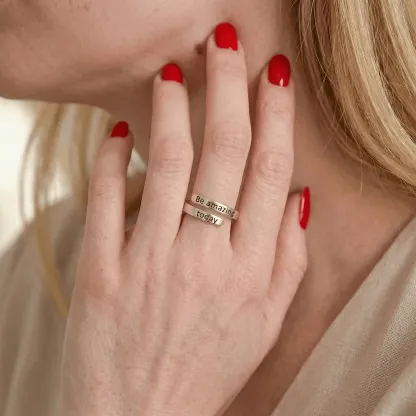 Be amazing today - Minimalist Ring