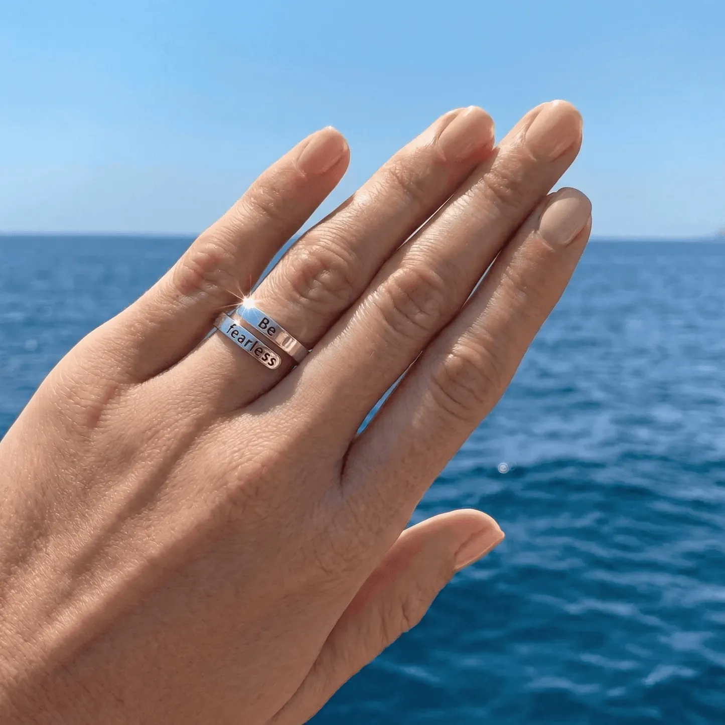 Be fearless - Minimalist Ring