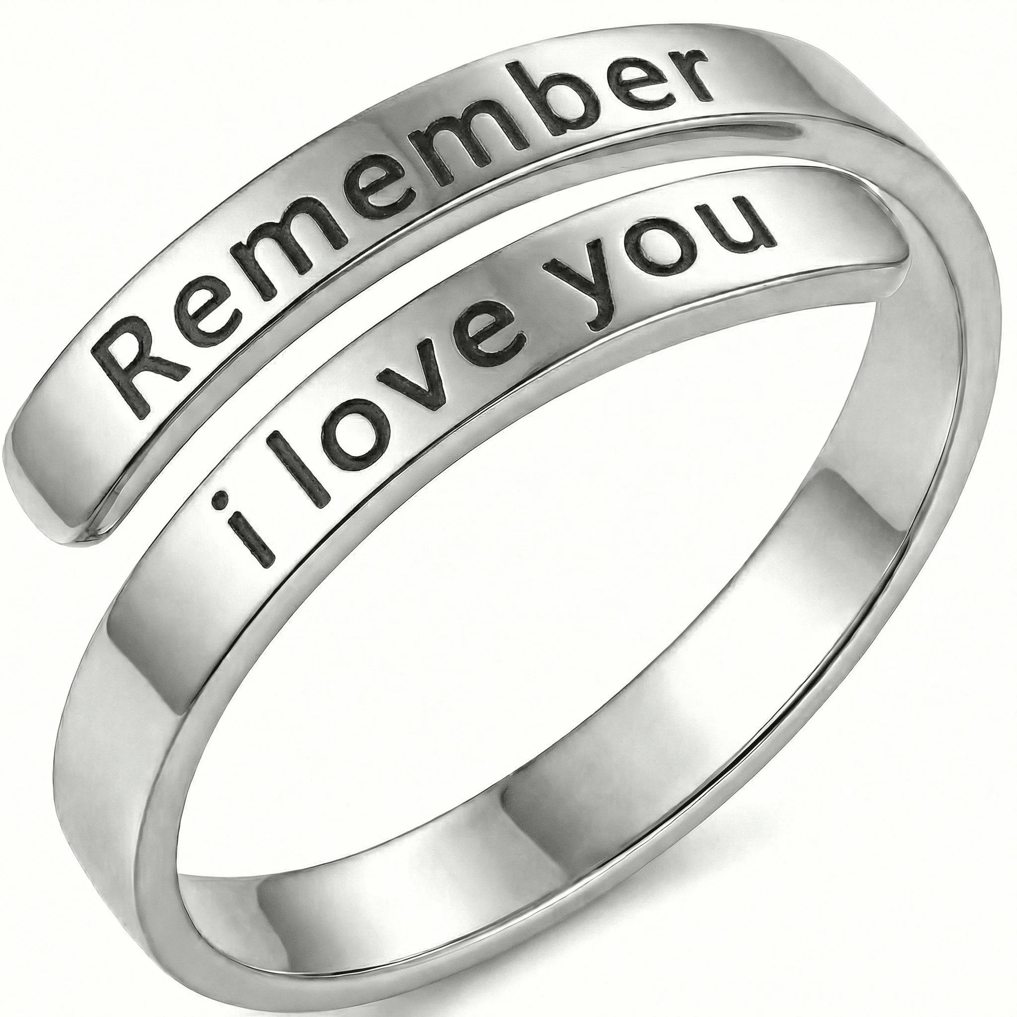 Remember i love you - Minimalist Ring