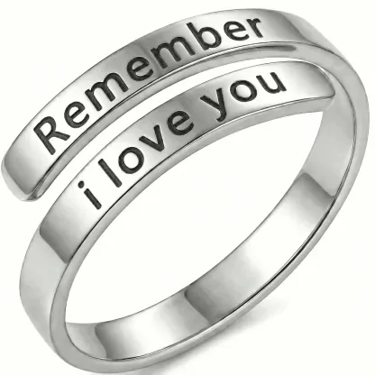 Remember i love you - Minimalist Ring