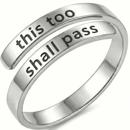 this too shall pass - Minimalist Ring