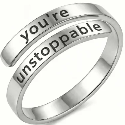 you're unstoppable - Minimalist Ring