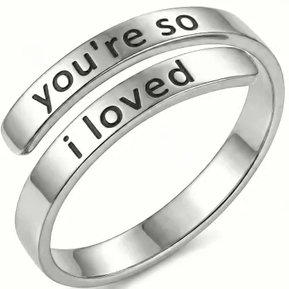 you're so i loved - Minimalist Ring