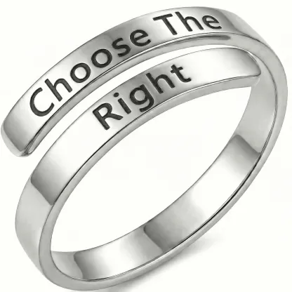 Choose The Right - Minimalist Ring