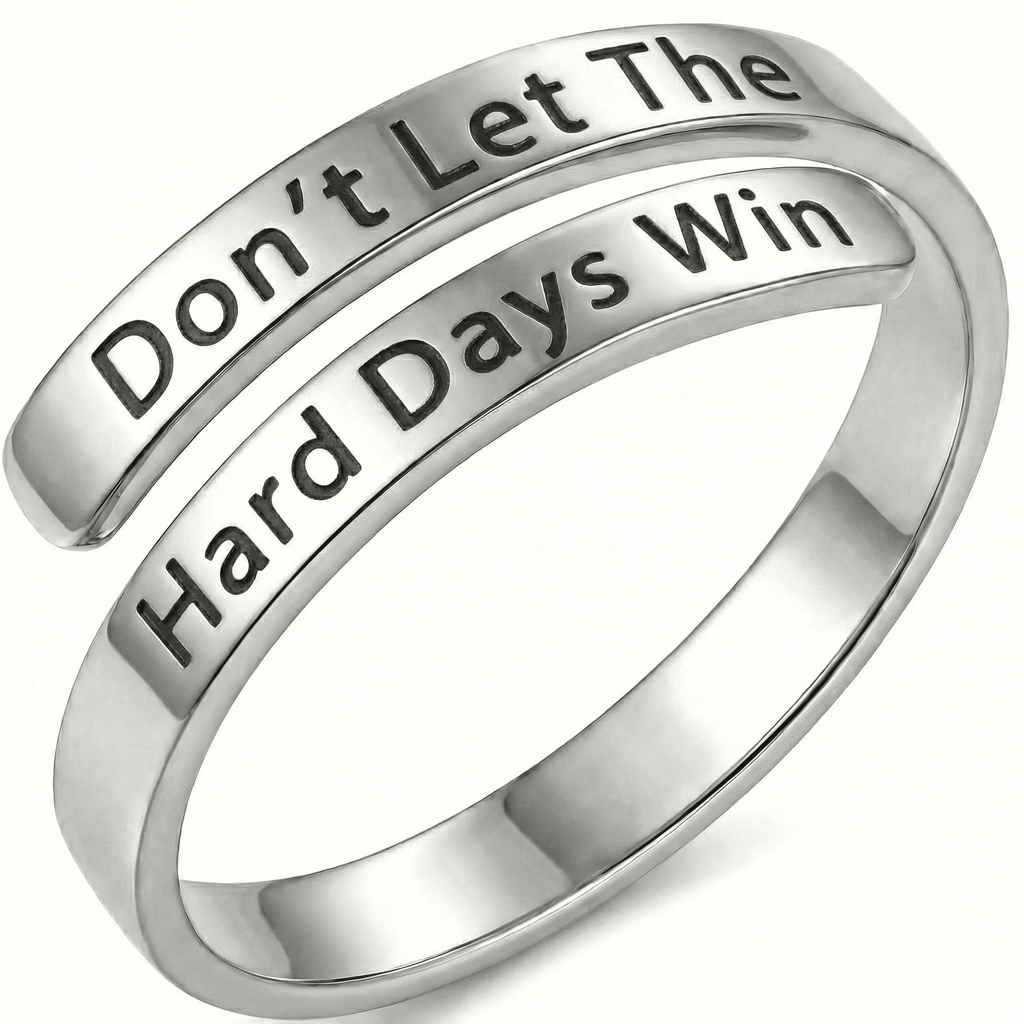 Don’t Let The Hard Days Win - Minimalist Ring