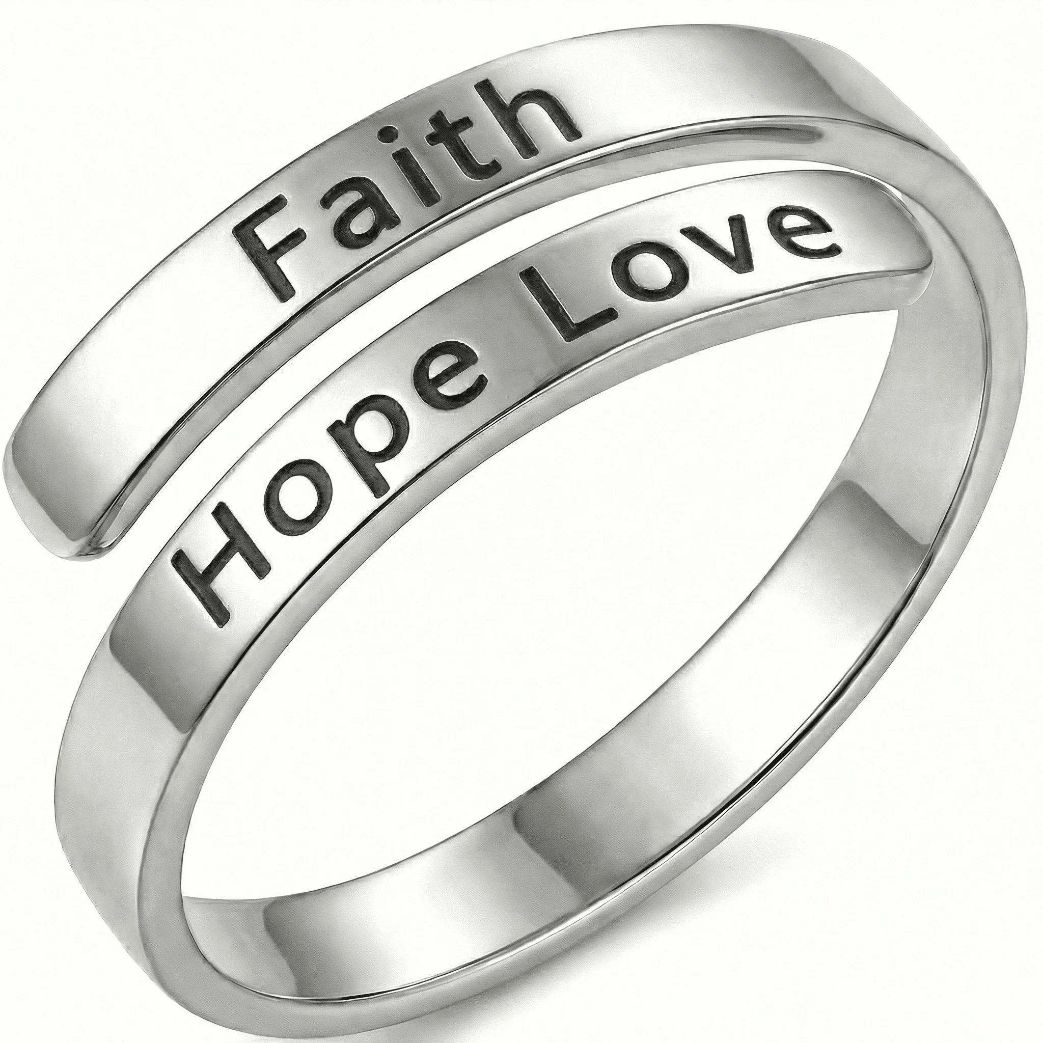 Faith Hope Love - Minimalist Ring
