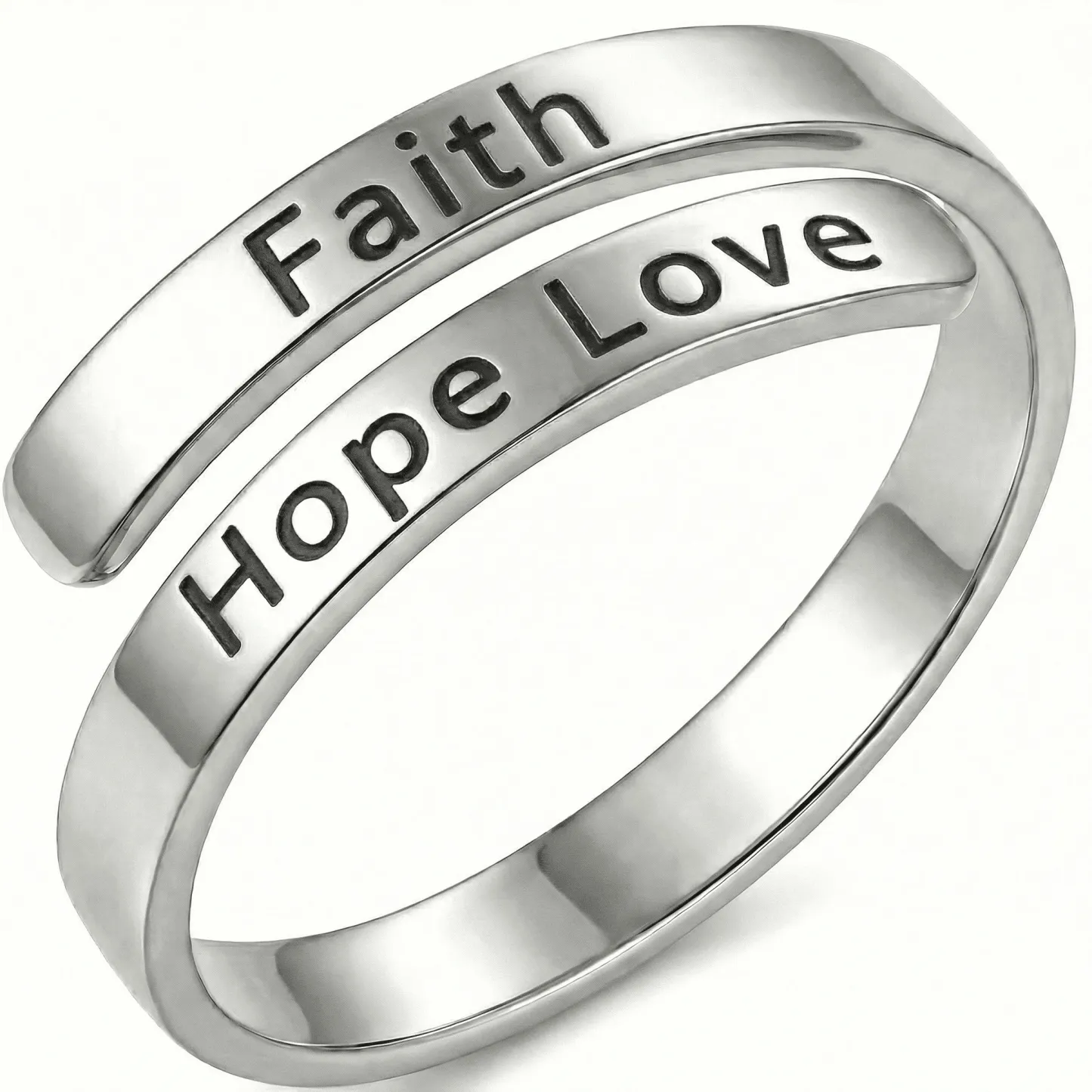 Faith Hope Love - Minimalist Ring