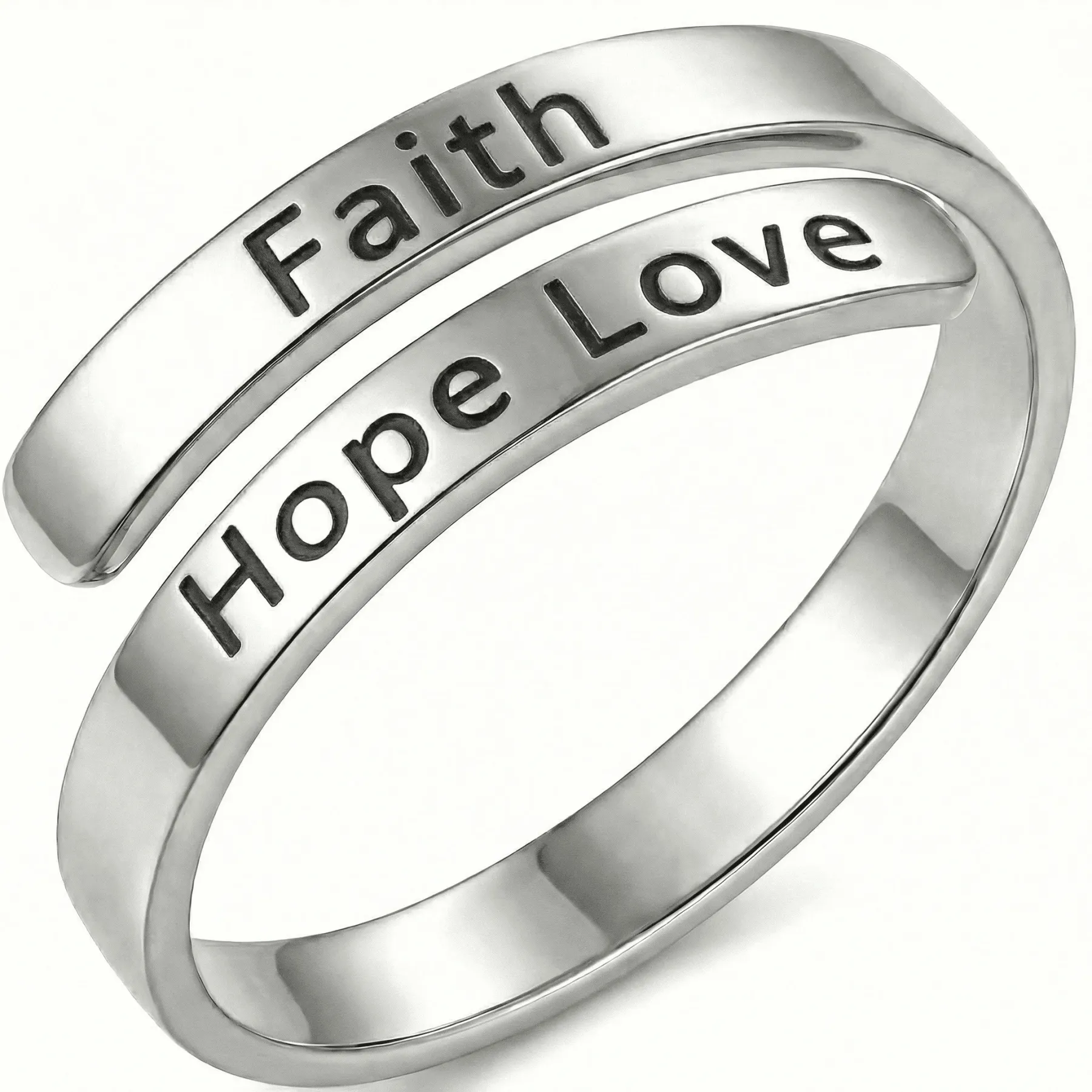 Faith Hope Love - Minimalist Ring