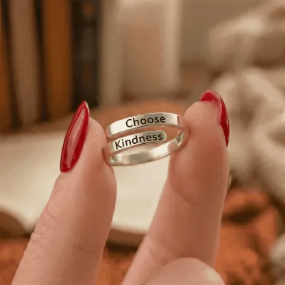 Choose Kindness - Minimalist Ring