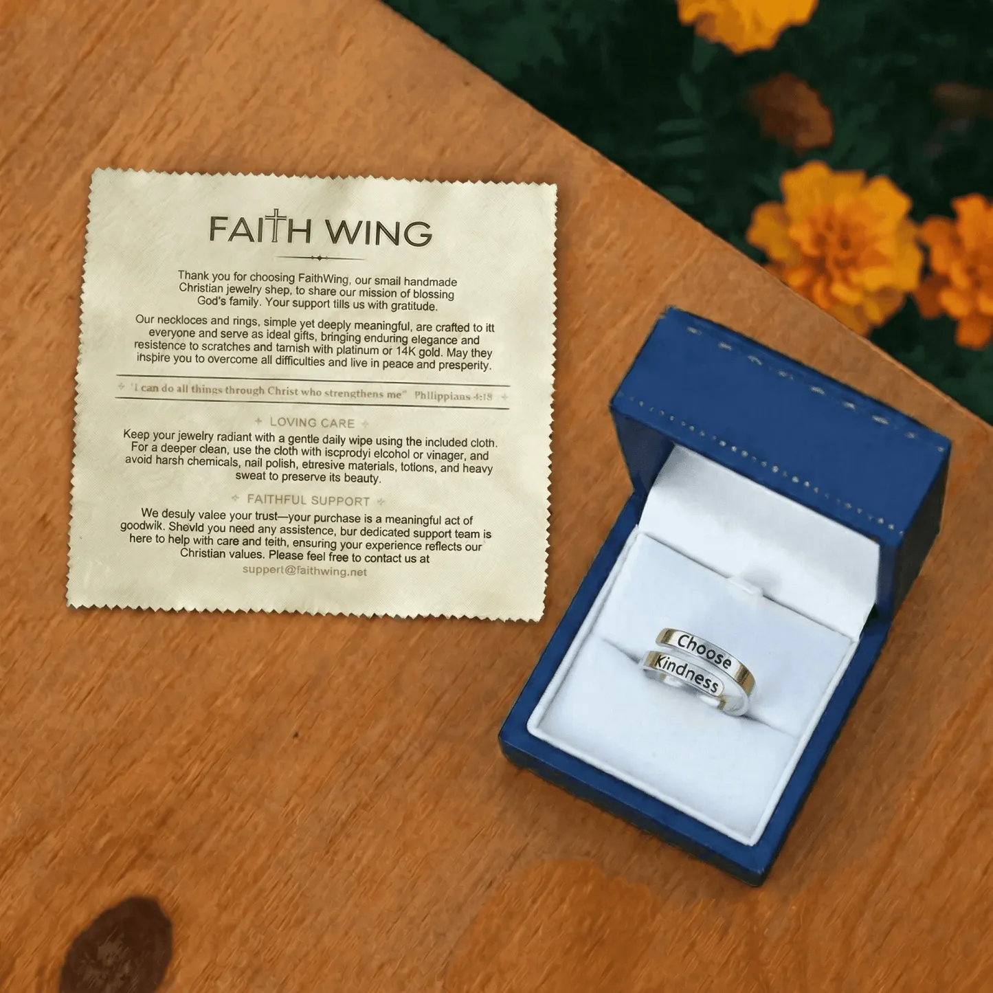 Choose Kindness - Minimalist Ring