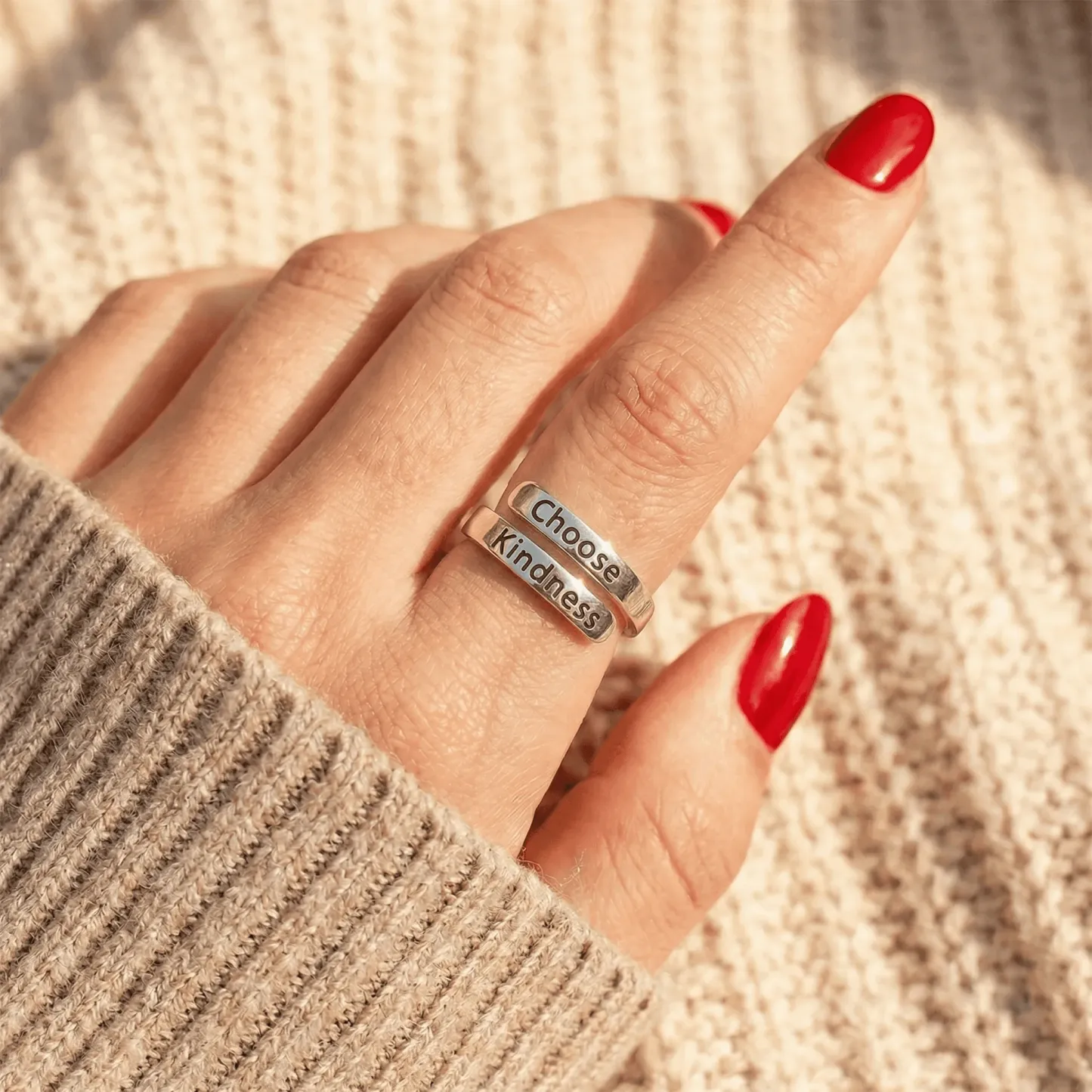 Choose Kindness - Minimalist Ring