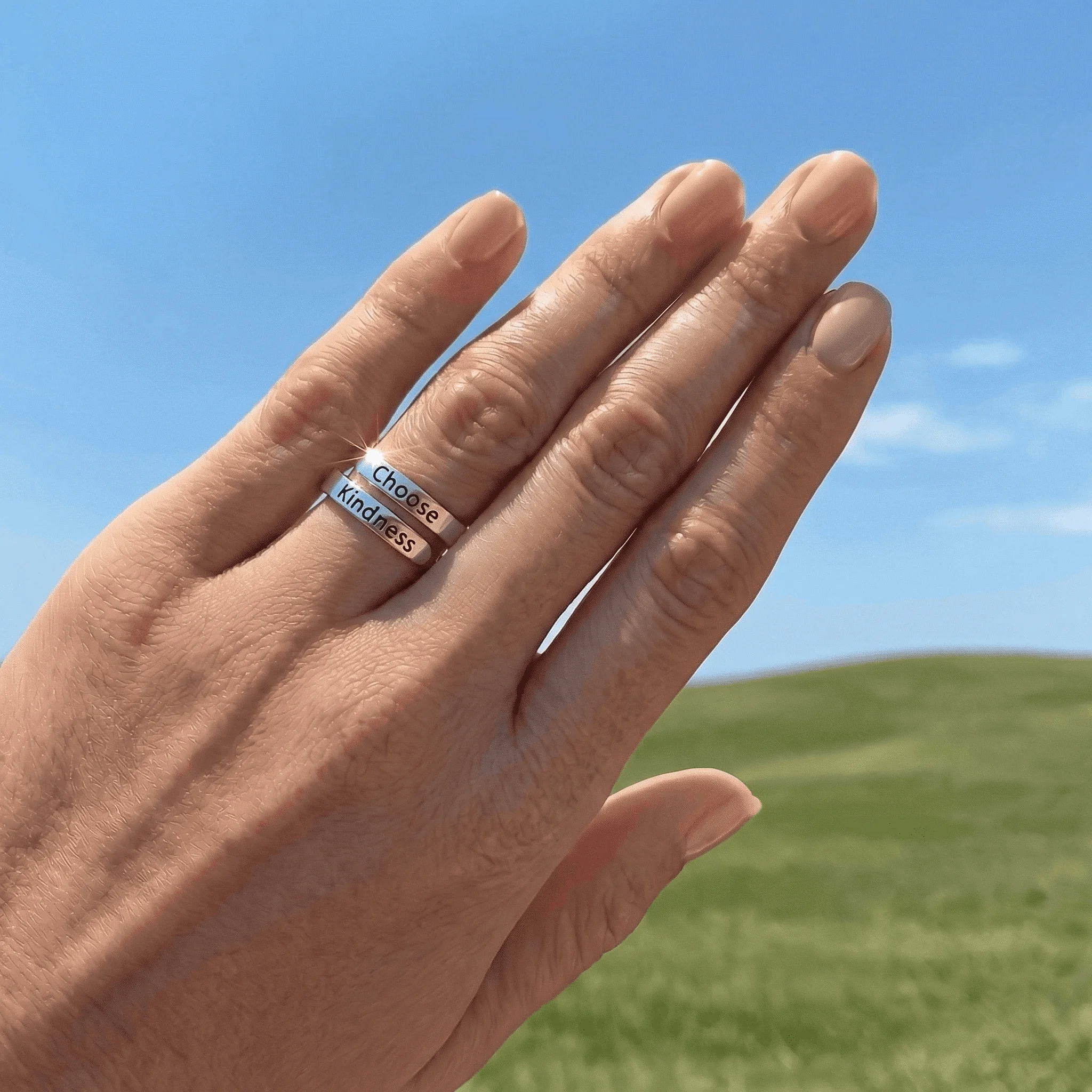 Choose Kindness - Minimalist Ring