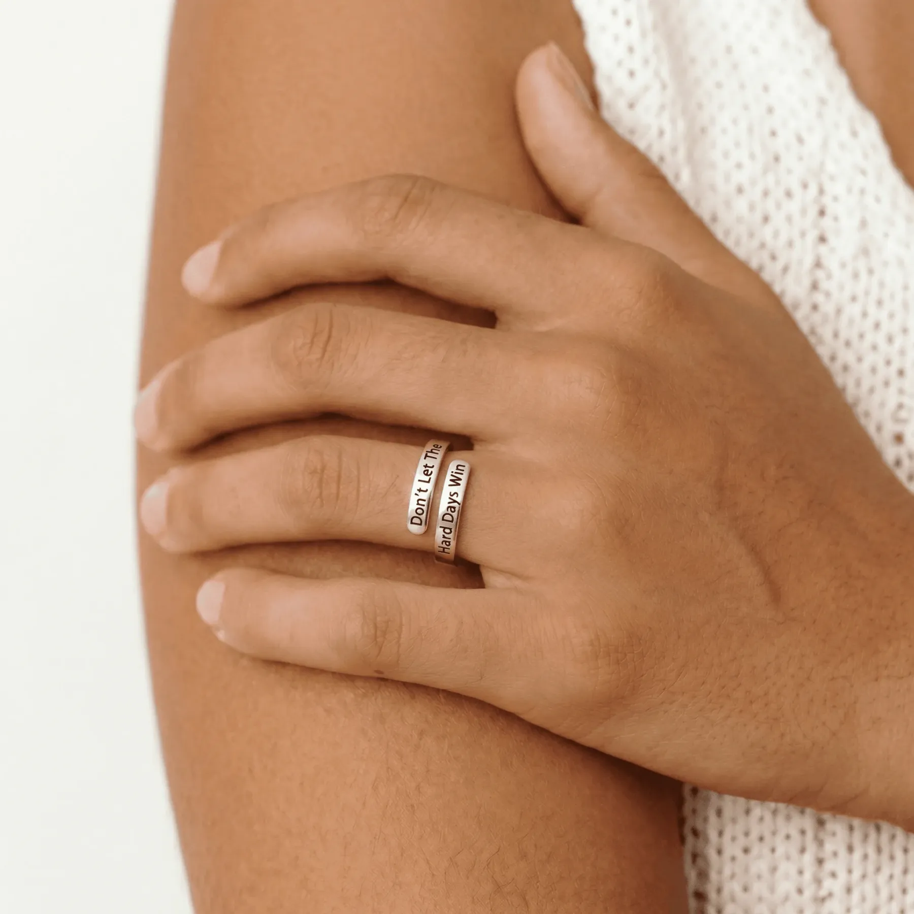 Don’t Let The Hard Days Win - Minimalist Ring