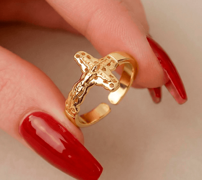 Jesus Cross Ring