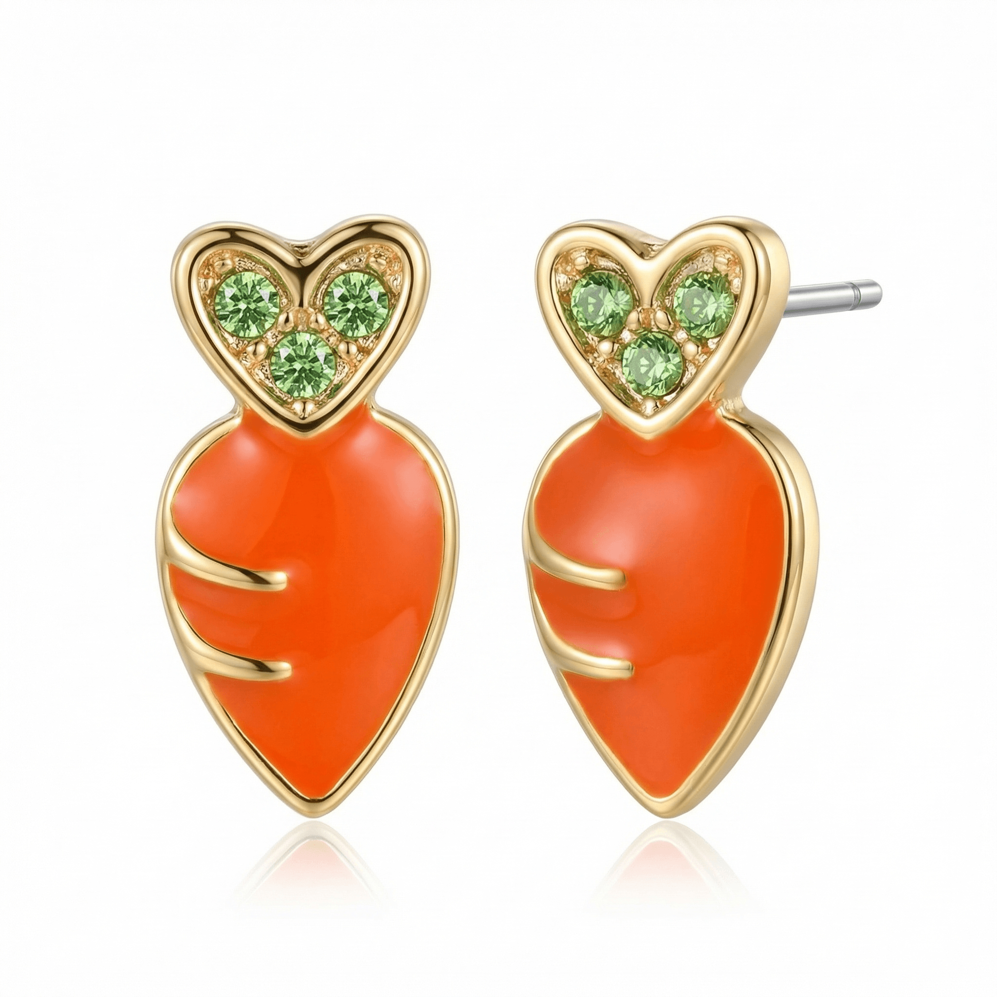 Diamond Carrot Earring