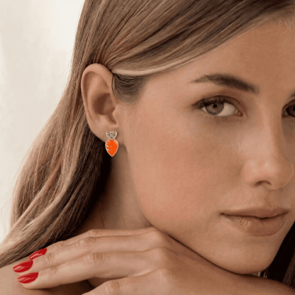 Diamond Carrot Earring